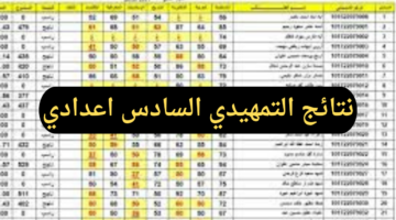 رابط سريع لاستخراج نتائج التمهيدي السادس اعدادي 2025 الدور الأول