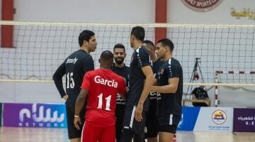 انتصار الأهلي على بطل الكونغو في بطولة أفريقيا لكرة الطائرة الرجالية