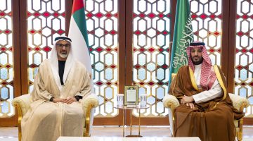 Crown Princes of Abu Dhabi and Saudi Arabia Discuss Bilateral Relations
