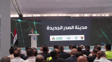 صياغة عنوان صحفي جذاب وواضح، يعبر عن المعنى الأصلي دون تغيير مضمونه: رئيس الوزراء: إطلاق الأعمال التنفيذية لمشروع مدينة الصدر يؤمن الخدمات لـ11 ألف وحدة