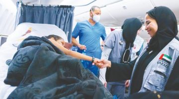 الإمارات تنفذ إخلاء طبي عاجل لـ188 مريضاً ومرافقيهم من غزة بناءً على توجيهات الرئيس