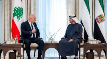 محمد بن زايد: الإمارات تتعهد بدعم أمن واستقرار لبنان