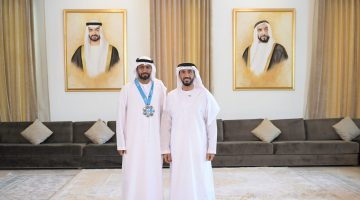 نهيان بن زايد يكرم بطل الإمارات سالم الهاشمي