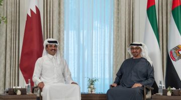UAE and Qatar Leaders Discuss Enhancing Regional Cooperation