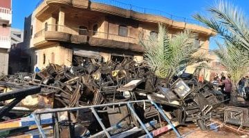 نجاح إخماد حريق هائل في مخزن الفراشة بالإسماعيلية دون أي إصابات بشرية.. شاهد الفيديو