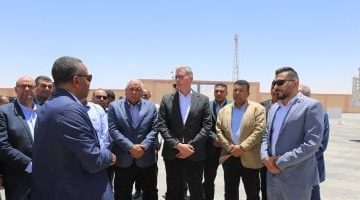 وزير البترول يدشن محطة غاز رئيسية تغذي مدينة الخارجة في الوادي الجديد