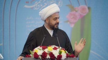 صياغة عنوان صحفي جذاب وواضح، يعبر عن المعنى الأصلي دون تغيير مضمونه: الشيخ الخزعلي: العراق سائر باتجاه التعافي
