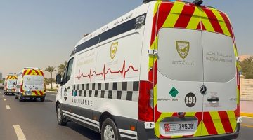 الإسعاف الوطني يستجيب لحادث تصادم بين حافلتين مدرسيتين في الشارقة