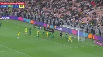 تطورات حية لمباراة السعودية ضد أستراليا في تصفيات كأس العالم: النتيجة 1-2