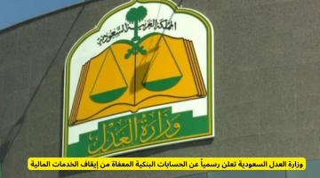 وزارة العدل السعودية تكشف عن الحسابات البنكية المحصنة من إيقاف الخدمات المالية