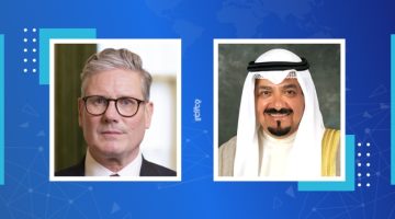 العبدالله يحصل على رسالة رسمية من رئيس وزراء المملكة المتحدة