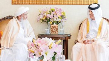 سعود بن صقر وسلطان البهرة يشددان على تعزيز قيم التسامح الديني