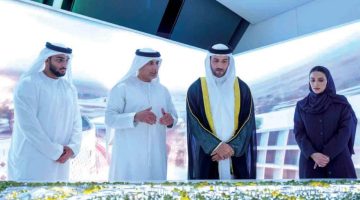 سلطان بن أحمد يشارك في إطلاق مشروع مدينة خالد بن سلطان بحضور مميز