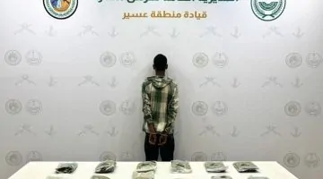 القبض على مخالف إثيوبي بحوزته 14 كجم من الحشيش المخدر