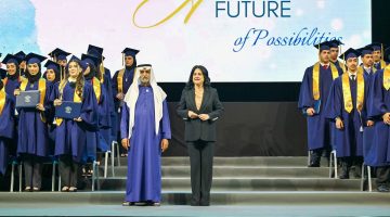 نهيان بن مبارك يحتفل بتخريج الطلاب من مدرسة الاتحاد الخاصة في دبي