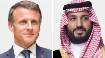 ولي العهد يتواصل هاتفيًا مع الرئيس الفرنسي لبحث تداعيات الهجوم الإسرائيلي على إيران