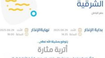 حفر الباطن تحت الإنذار الأصفر: تحذيرات من تقلبات جوية مرتقبة