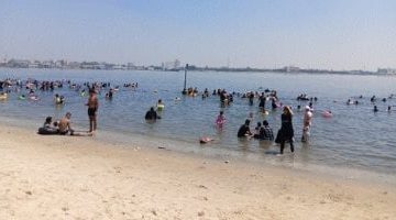 ازدحام المصيفين على شواطئ الإسماعيلية: شاهد الفيديو!