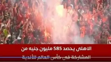 الأهلي يحقق 585 مليون جنيه من مشاركته في كأس العالم للأندية - فيديو