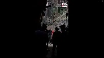 تليفزيون اليوم السابع يسلط الضوء على جهود البحث عن المفقودين في عقار حدائق القبة المنهار
