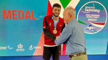 زياد طارق يحقق الميدالية البرونزية في بطولة المكسيك الدولية للسباحة البارالمبية