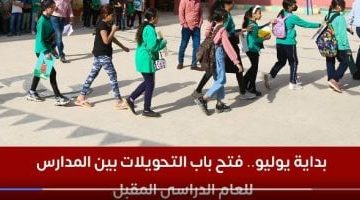 فتح باب التحويلات بين المدارس للعام الدراسي المقبل يبدأ في يوليو: تفاصيل جديدة وفيديو توضيحي
