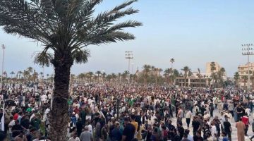 مصراتة تشهد مظاهرات حاشدة ضد المليشيات المسلحة