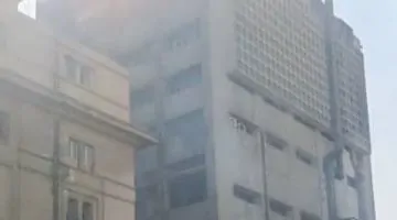 تصاعد الدخان إلى السماء: تفاصيل حريق سنترال رمسيس بالكامل