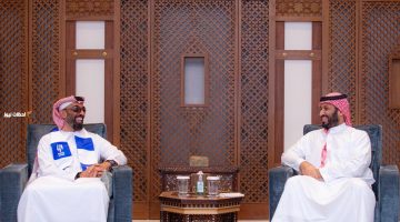 ولي العهد يعقد مباحثات لتعزيز التعاون مع مستشار الأمن الوطني الإماراتي